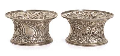 Lot 16 - A pair of silver potato rings