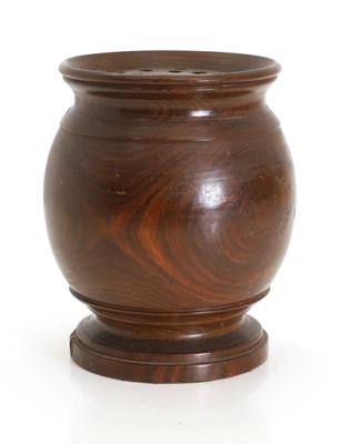 Lot 338 - Lignum vitae pot pourri and cover