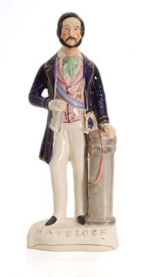 Lot 120 - A Staffordshire pottery figure, 'Havelock'