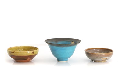 Lot 112 - A group of three studio pottery bowls