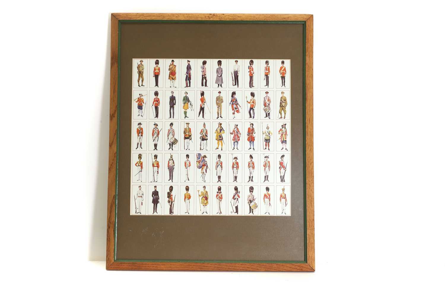 Lot 326 - A sheet of Guards Regiment Craven Black Cat cigarette cards