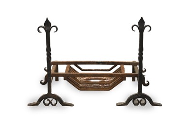 Lot 504 - A wrought iron fire grate