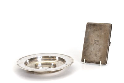 Lot 6 - A silver Armada dish