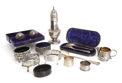 Lot 30 - A collection of silver tableware