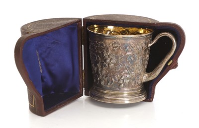 Lot 32 - A Christening mug