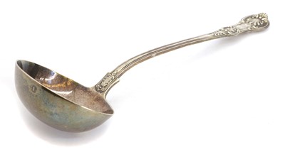Lot 21 - A silver ladle