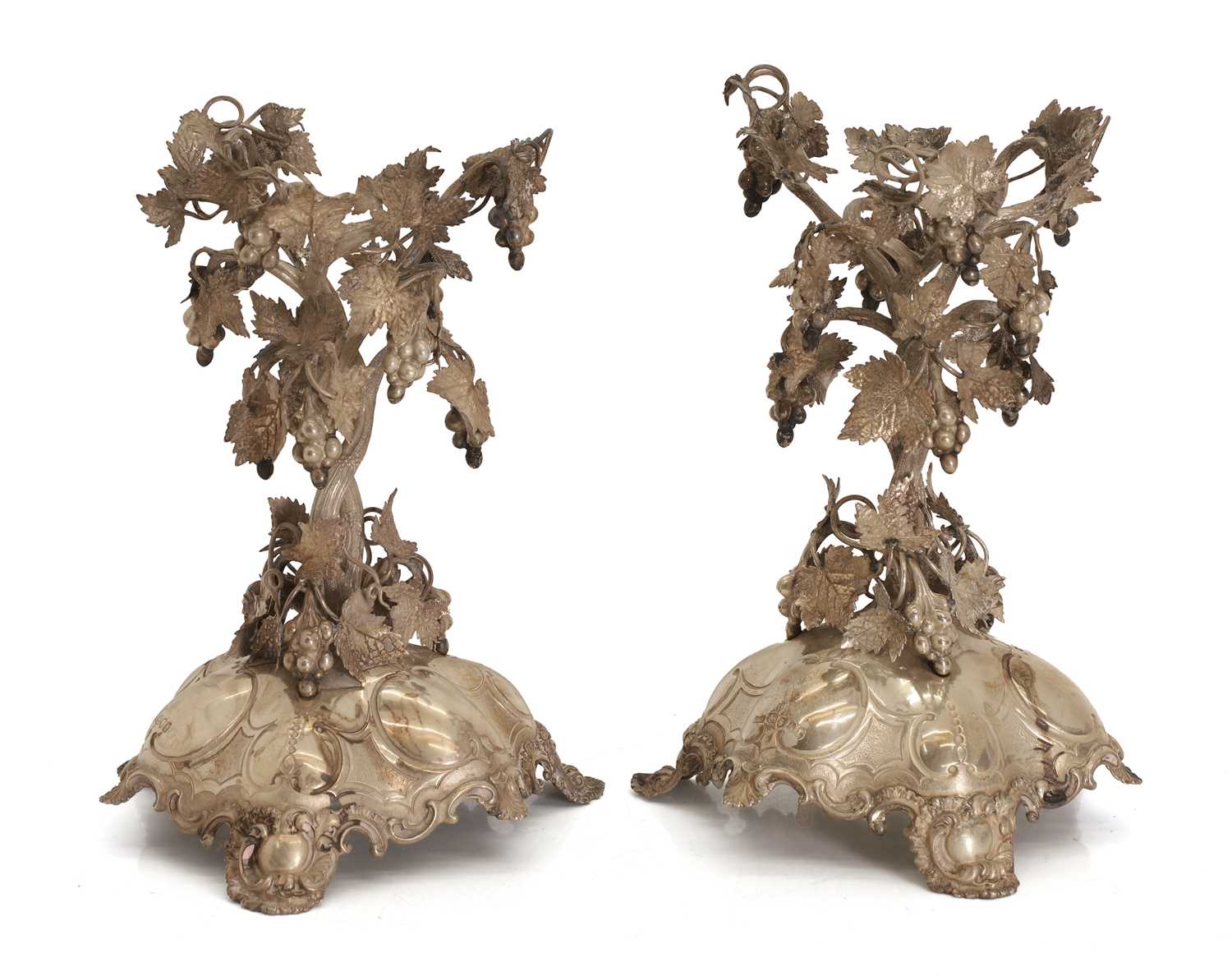 Lot 18 - A pair of silver epergne stands