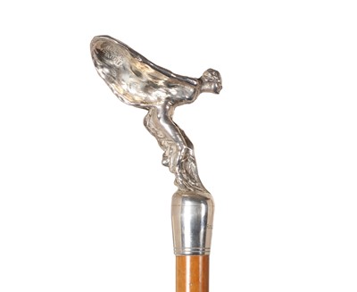 Lot 14 - A Rolls Royce 'spirit of ecstasy' cane