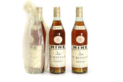 Lot 395 - Three bottles of T. Hine & Co cognac