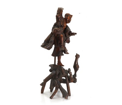 Lot 81 - A Chinese root carving figure