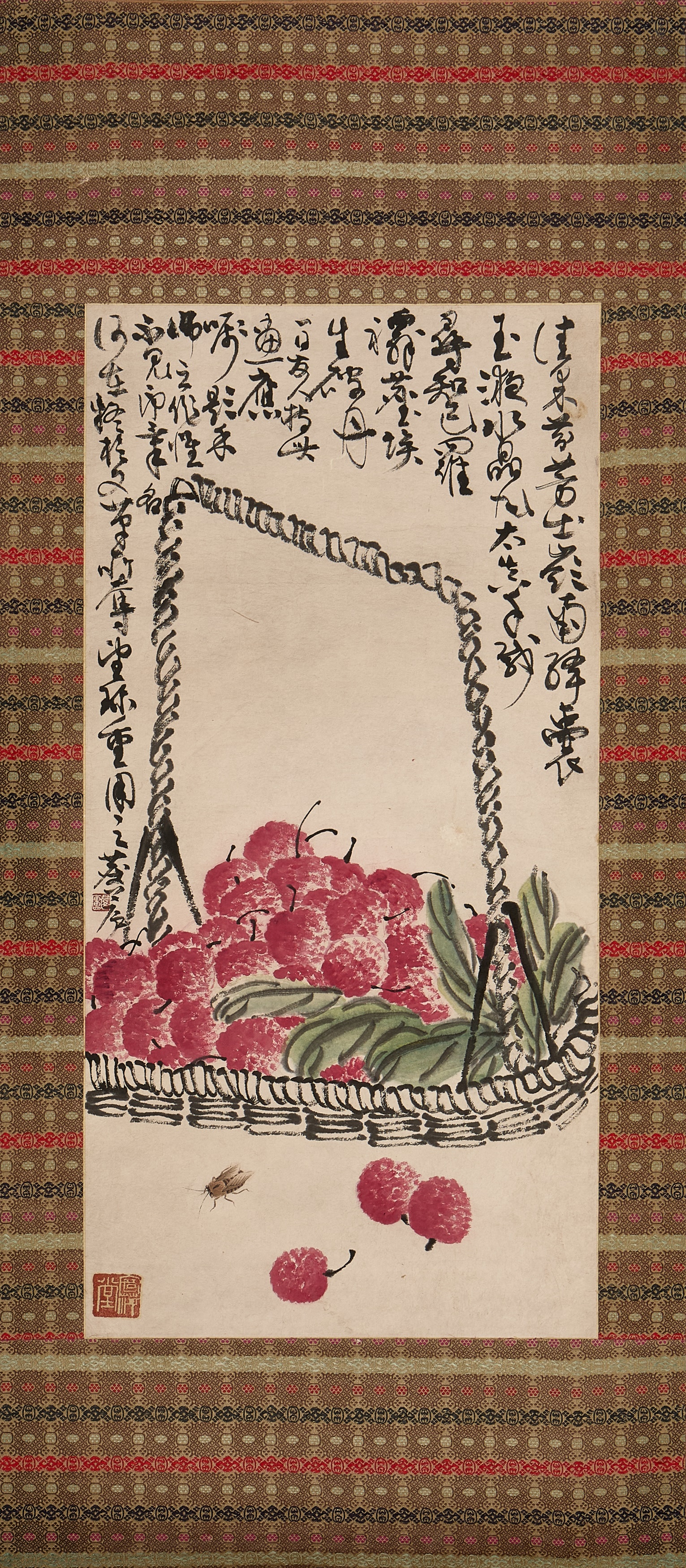 Lot 548 - A Chinese gouache painting,