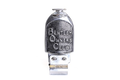 Lot 2 - A Bentley Owners club grille badge