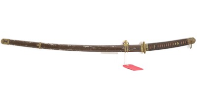 Lot 381 - A pair of WW2 era officer's swords or Shin-gunto