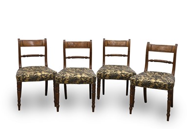 Lot 509 - Four Regency dining chairs