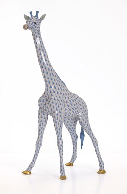 Lot 108 - A Herend porcelain model of a giraffe