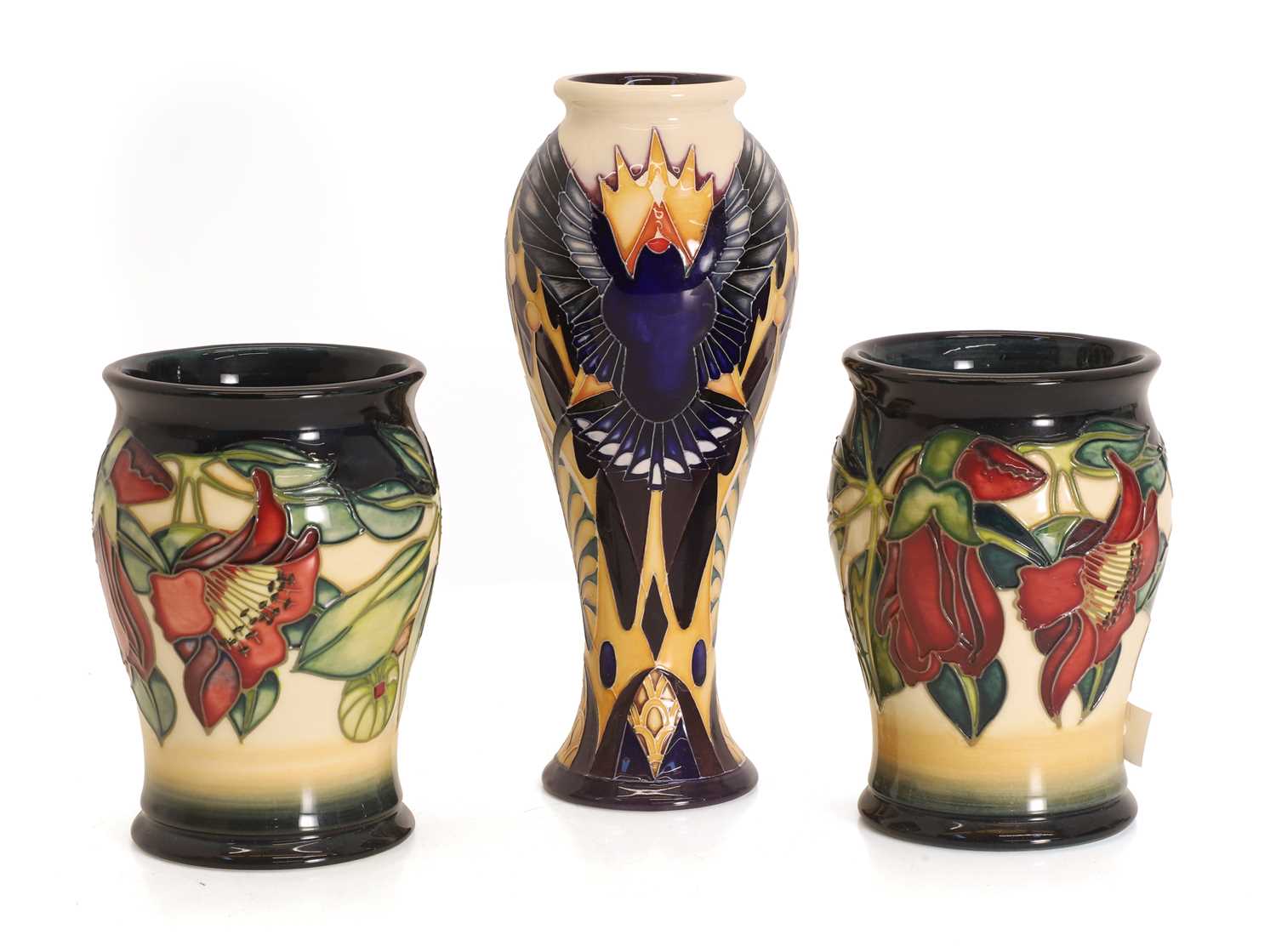 Lot 115 - Three Moorcroft vases
