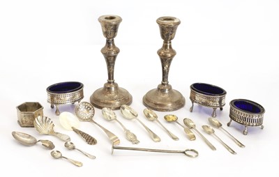 Lot 17 - A collection of various silver items