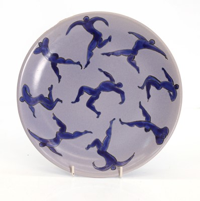Lot 102 - An Elisabeth Chauvenet glazed ceramic plate