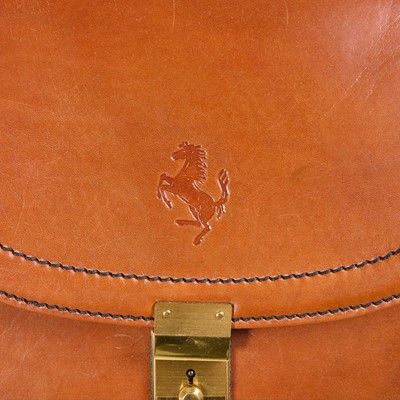 Lot 8 - A Schedoni five-piece leather luggage set for Ferrari