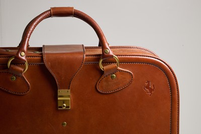Lot 8 - A Schedoni five-piece leather luggage set for Ferrari