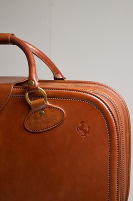 Lot 8 - A Schedoni five-piece leather luggage set for Ferrari