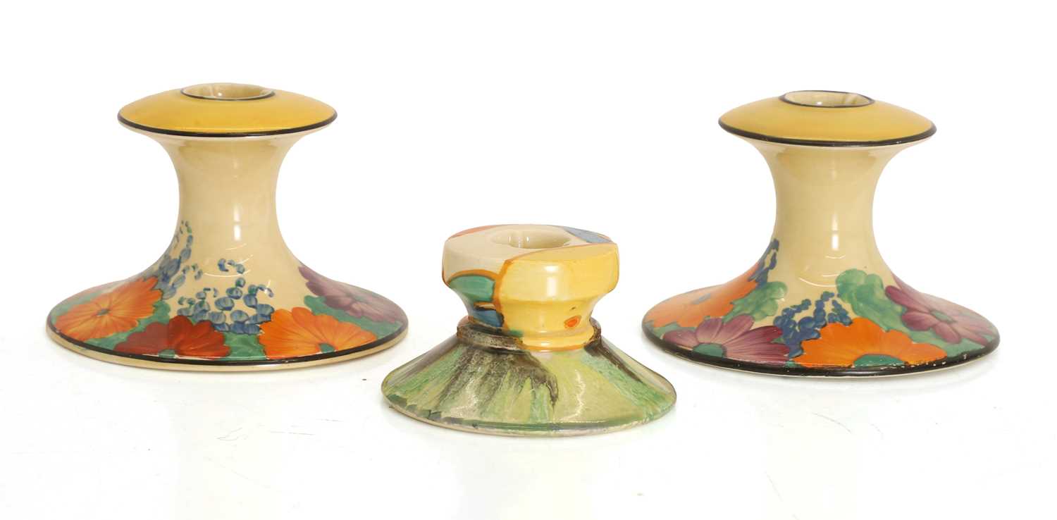 Lot 112 - A pair of Clarice Cliff Bizarre 'Gayday'